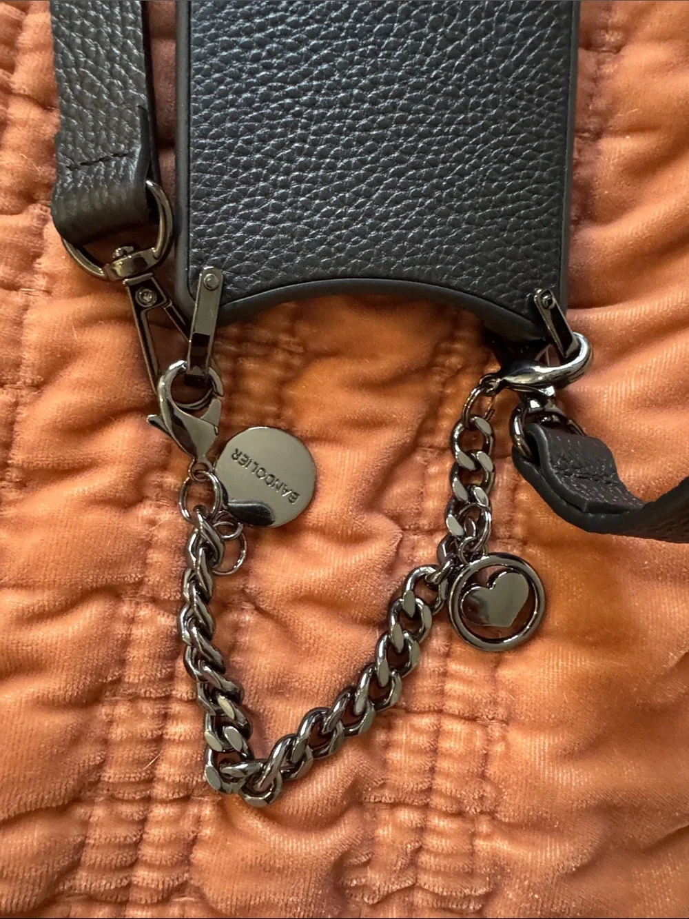 Bandolier black pebbled